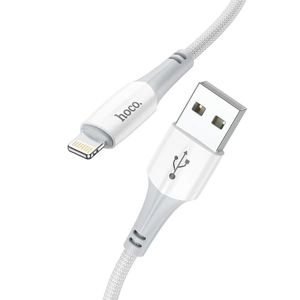 HOCO USB-A til Lightning-kabel 2.4A X70 1 m hvid