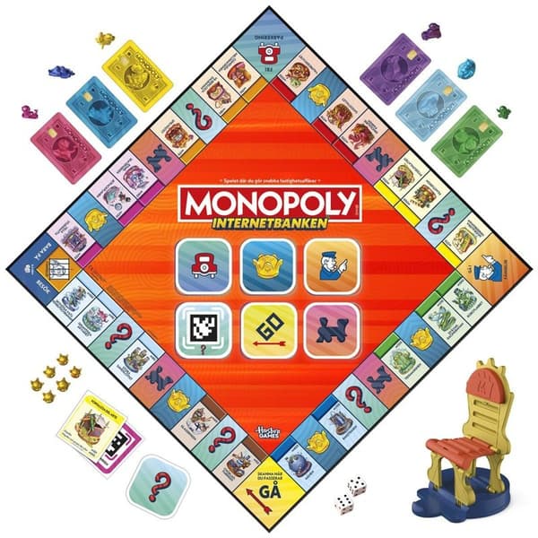 HASBRO Brädspel Monopoly App Banking (SE)