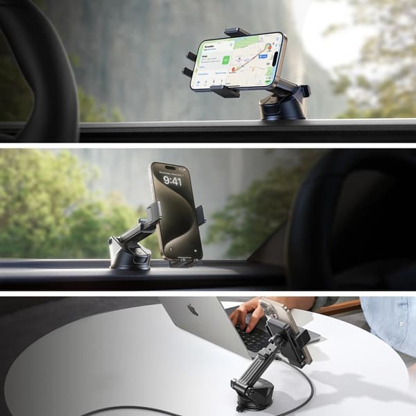 Joyroom Bilholder Dashboard Trådløs Oplader 15W Sort