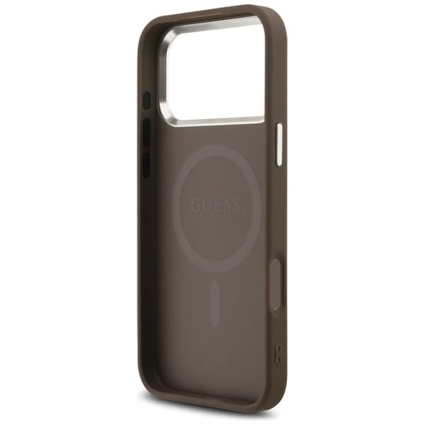 Guess Mobilskal till iPhone 17 Pro Max MagSafe 4G Triangle Logo - Brun