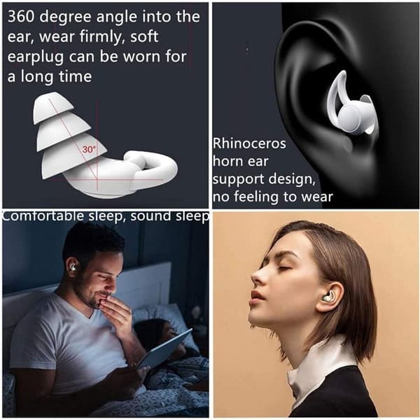 Silikon Sleep Öronproppar - Grå