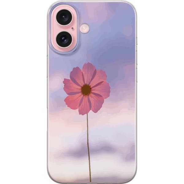 Mobilskal till Apple iPhone 16 med Rosa blomma