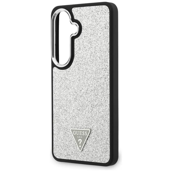 Guess Mobilskal För Galaxy S26 MagSafe Fixed Glitter Triangle - Silver