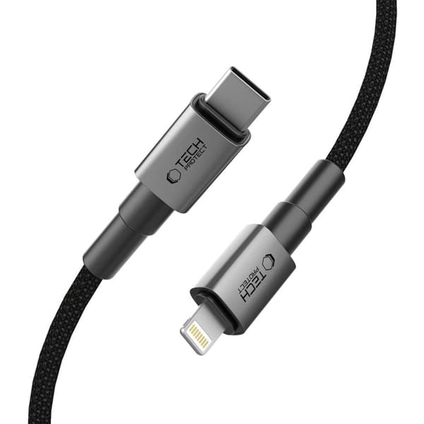 Tech-Protect USB-C - Lightning-kaapeli (2m) Ultraboost - Harmaa