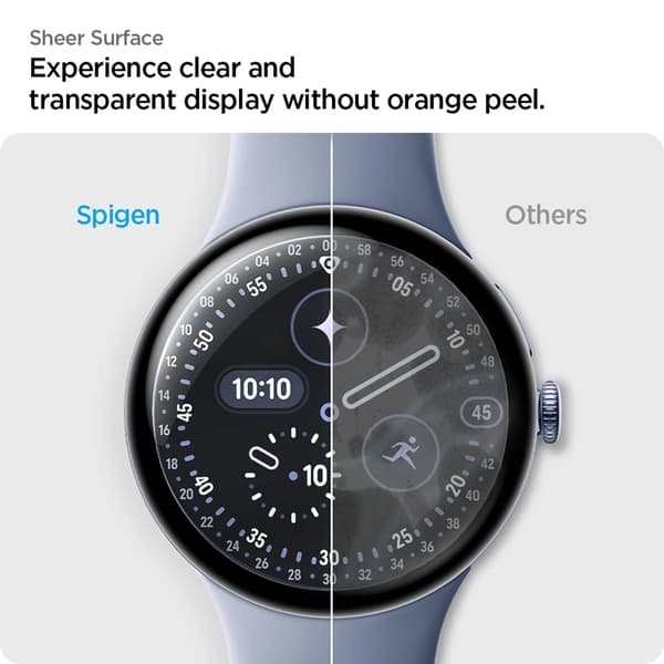 [2-PACK] Spigen Google Pixel Watch 3/4/5 (45mm) Näytönsuoja EZ Fit