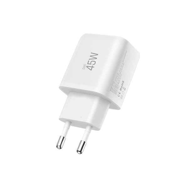 Tech-Protect Vægoplader USB-C/USB-A 45W - Hvid