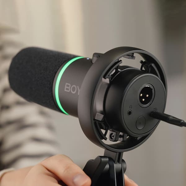 BOYA Trådbunden Dynamisk Spelmikrofon USB XLR CastMic S60 - Svart