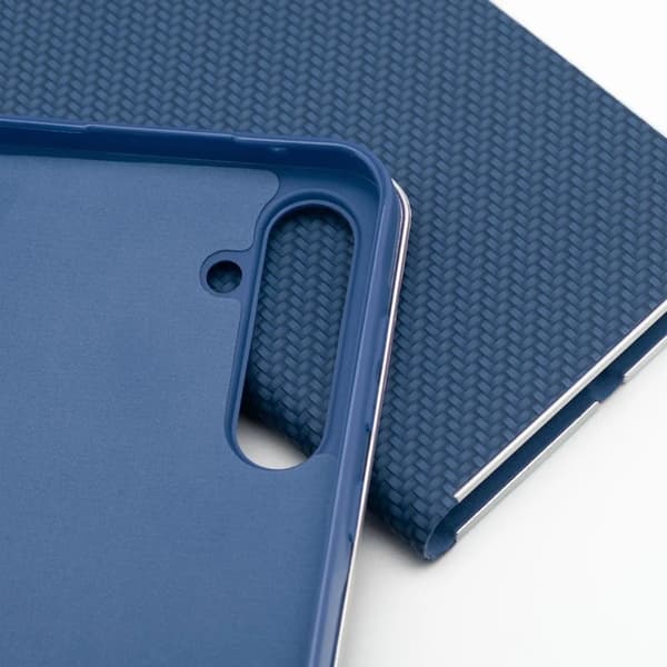 Galaxy S25 Edge Plånboksfodral Luna Carbon - Blå