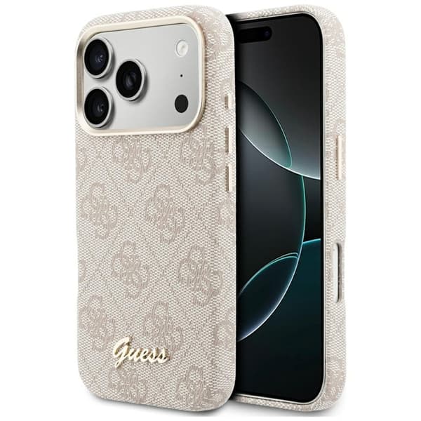 Guess  Mobilskal För iPhone 17 Pro Max MagSafe 4G Script - Rosa