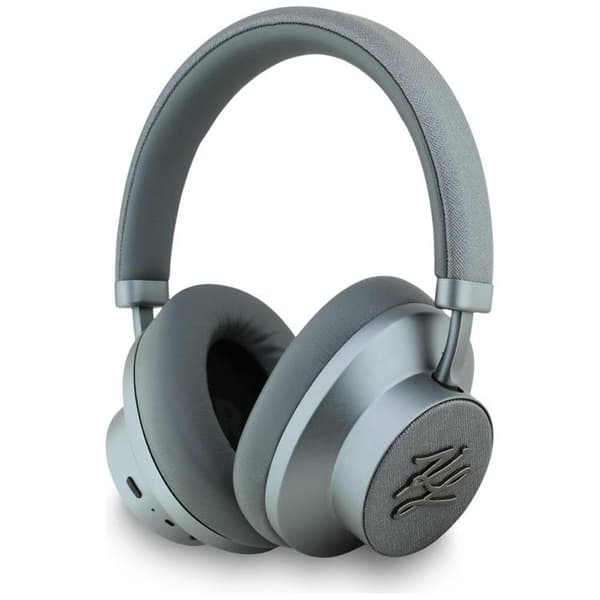 Karl Lagerfeld Over-Ear Hörlurar Bluetooth ANC Grained Initials - Grå