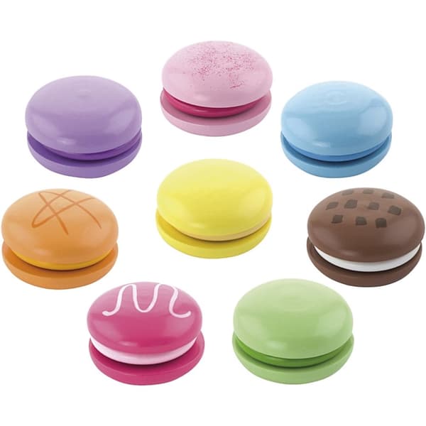 VIGA macarons i trä, 8 delar