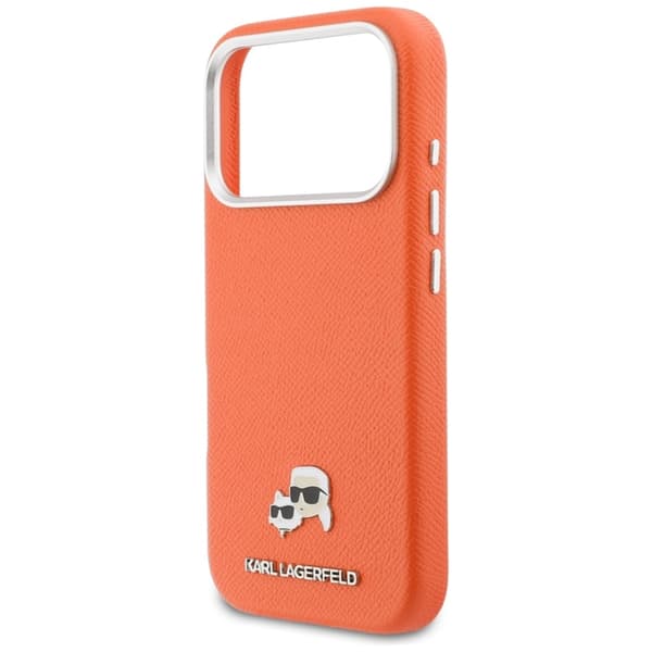 Karl Lagerfeld Mobilskal För iPhone 17 Pro MagSafe Karl Head Logo - Orange