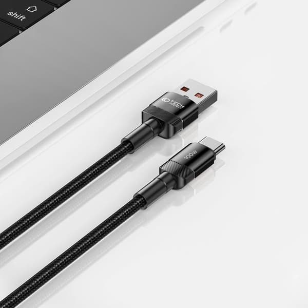 Tech-Protect USB-C–USB-A-kaapeli Ultraboost Evo 0.5m - Musta