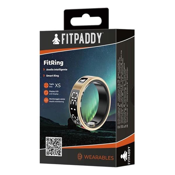 Fitpaddy Fitring Smart Ring med Display