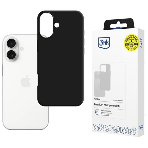 3MK Telefontaske til iPhone 17 Matt - Sort
