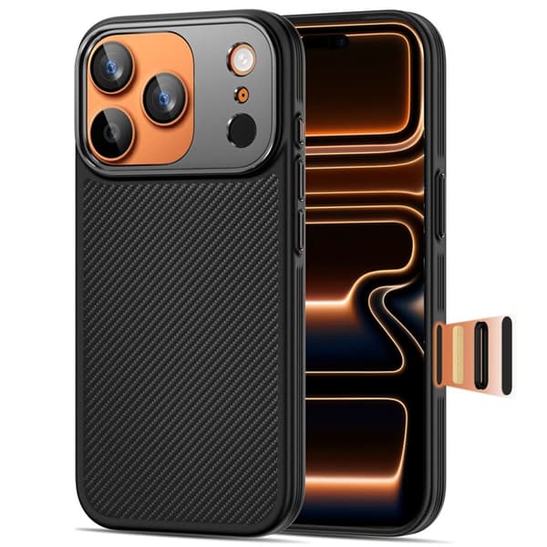 Tech-Protect telefontaske til iPhone 17 Pro Max Magsafe Kevlar Aramid - Sort