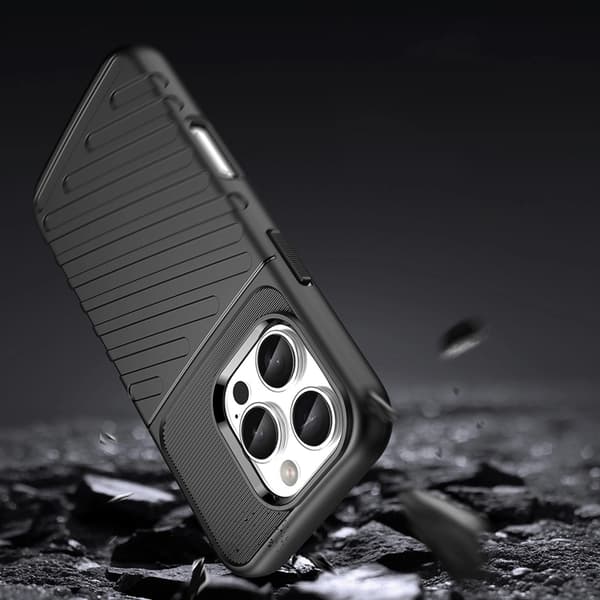 Telefontaske til iPhone 16e Thunder Armored - Sort