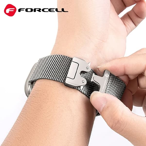 Forcell Apple Watch (38/40/41) Rustfrit Stål Armbånd - Sølv