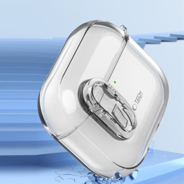 Tech-Protect Airpods 4-etui Slim Hook - klar