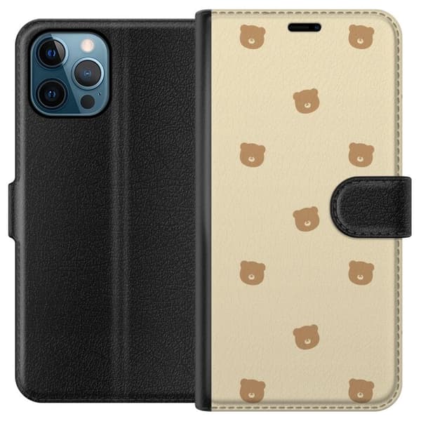 Apple iPhone 12 Pro Max tegnebog med bjørnemønster