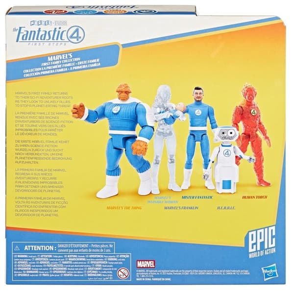 MARVEL Action Figures Fantastic Four 4" Figurmultipakning