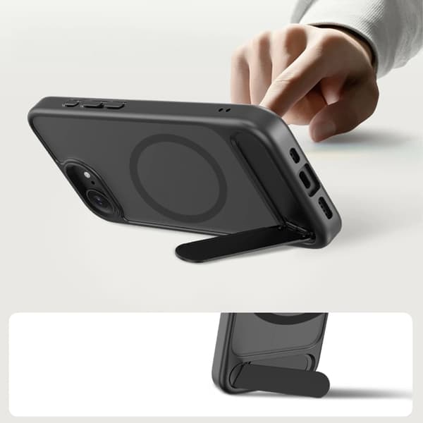 Tech-Protect Mobilcover Til iPhone 16e/17e Magsafe Magrack - Mat Sort