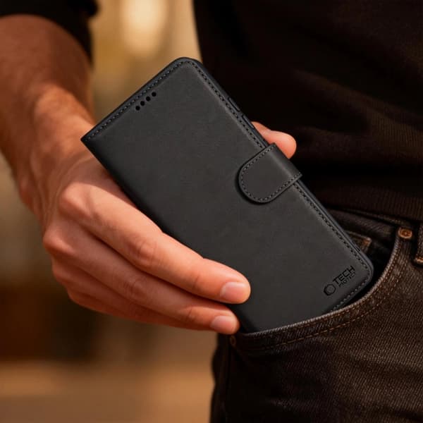 Tech-Protect Plånboksfodral För Galaxy S26 Plus - Svart