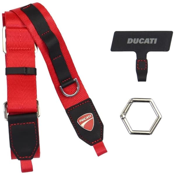 Ducati Universal Mobilrem Lanyard - Rød