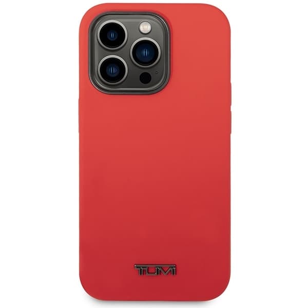 Tumi-puhelinkotelo iPhone 14 Pro Max MagSafe Liquid Silicone - Punainen