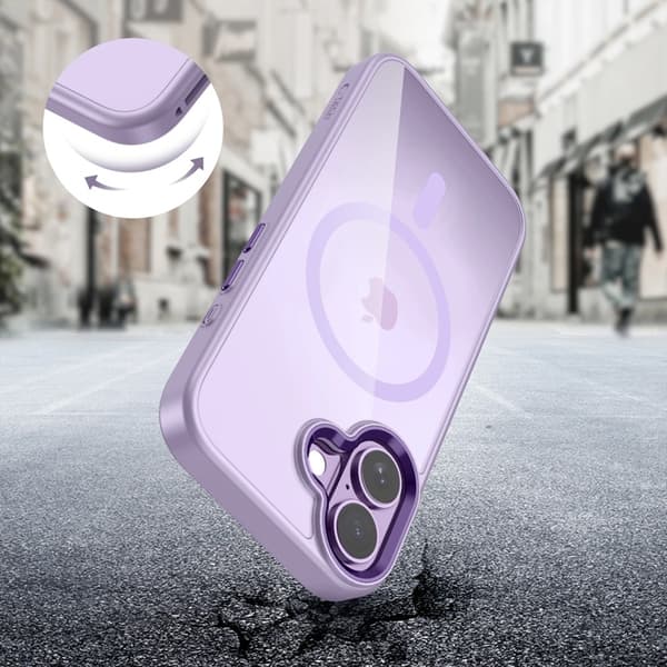 Tech-Protect Mobilskal till iPhone 17 Magsafe Magmat - Lavender/Clear
