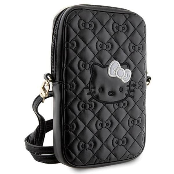 Hello Kitty Remväska Quilted Bows - Svart