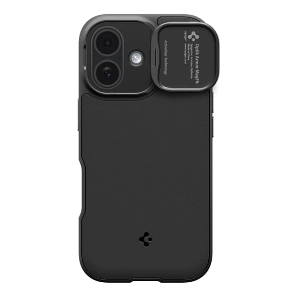 Spigen Mobilcover til iPhone 17 MagSafe Optik Armor - Sort