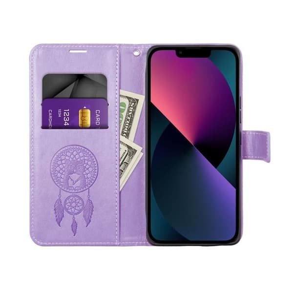 iPhone 16 Pro Max Pung Etui Mezzo Dreamcatcher - Lilla