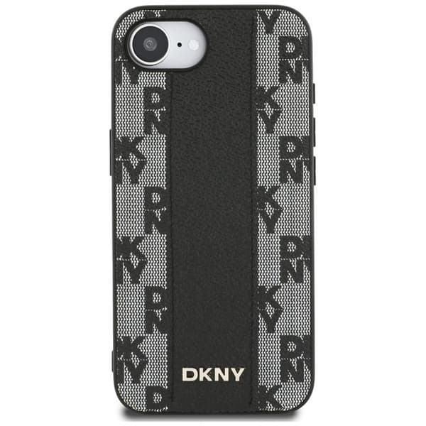 DKNY Mobilskal till iPhone 16e MagSafe Läder Checkered Mono