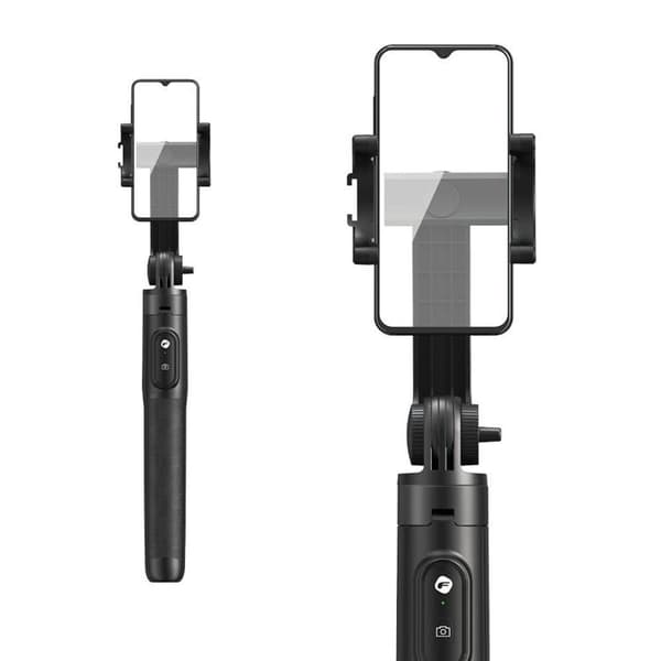 Forcell Selfie Stick Stativ Bluetooth F-Grip - Sort