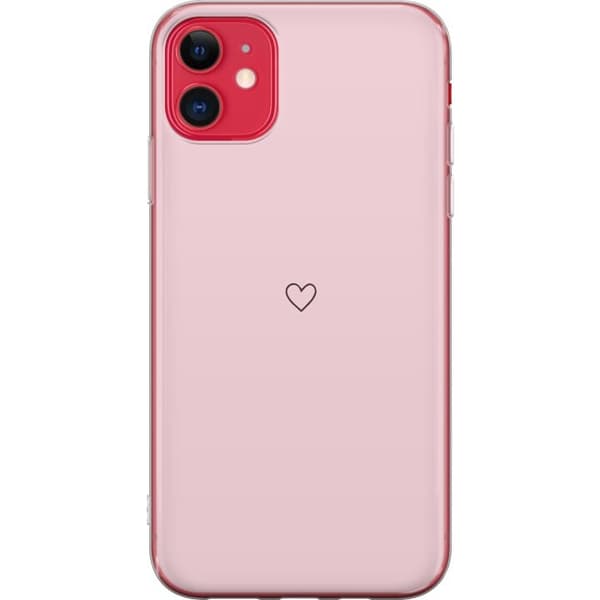 Telefontaske til Apple iPhone 11 med lille hjerte