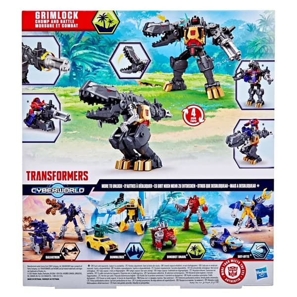 TRA Cyberworld Grimlock Chomp & Battle 9 tommer actionfigur