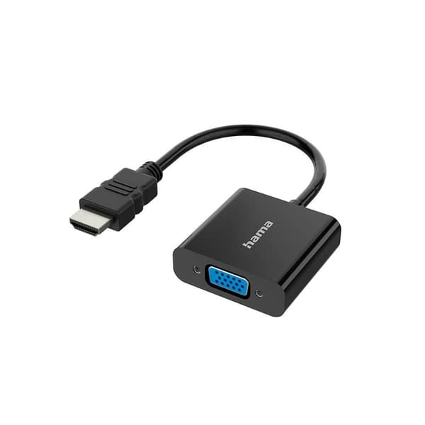 HAMA Adapter HDMI-VGA Fuld HD 1080p Sort