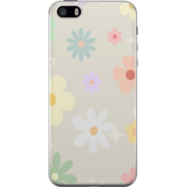 Taske til Apple iPhone SE (2016) med fejede blomster