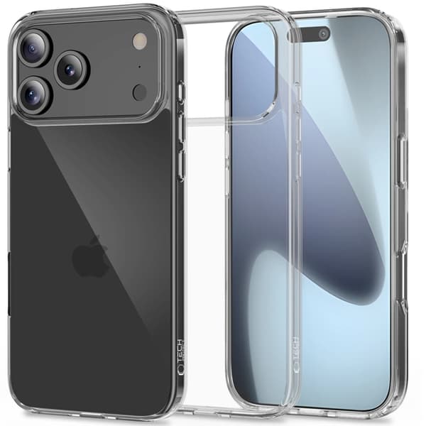 Tech-Protect Mobilskal till iPhone 18 Pro Max/17 Pro Max Flexair Hybrid - Clear