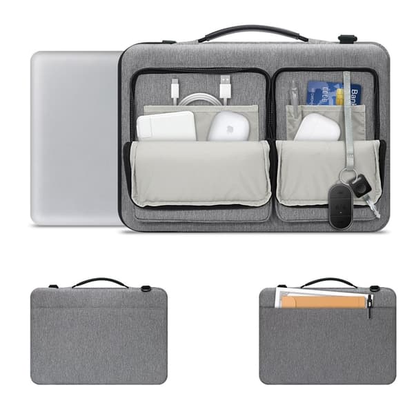 Tech-Protect Laptop Taske 15"-16" Defender - Crayon Grå