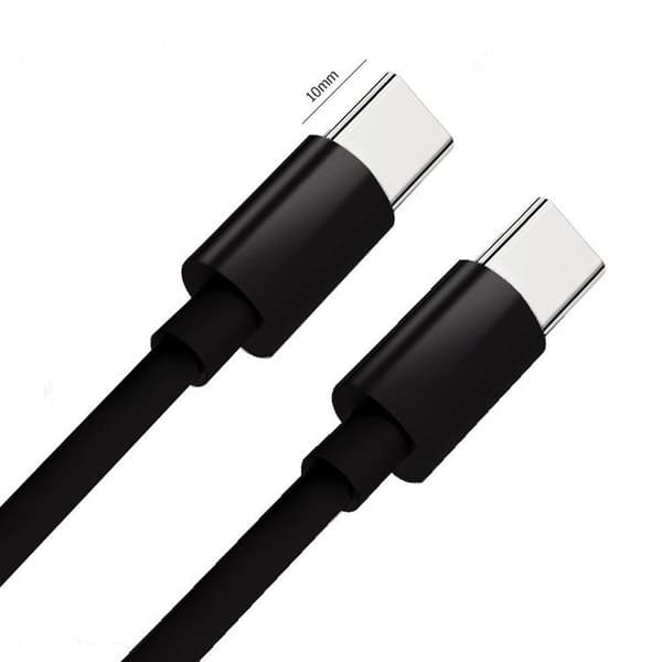 USB-C til USB-C Kabel PD 60W 1m - Sort