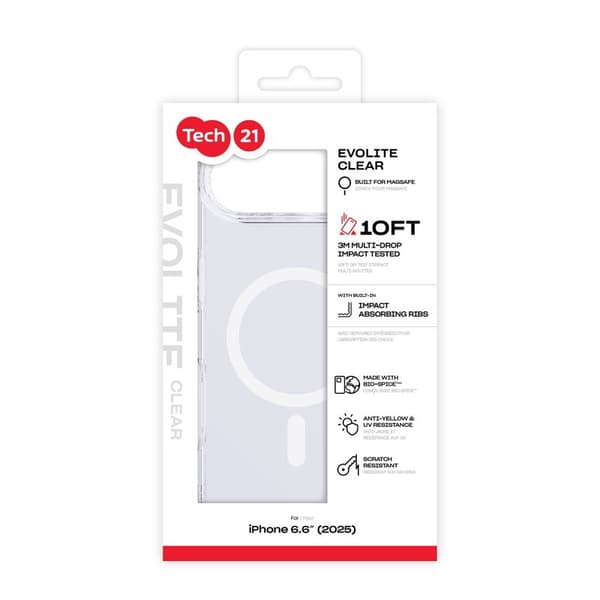 Tech21 Evo Lite MagSafe Apple iPhone Air Transparent