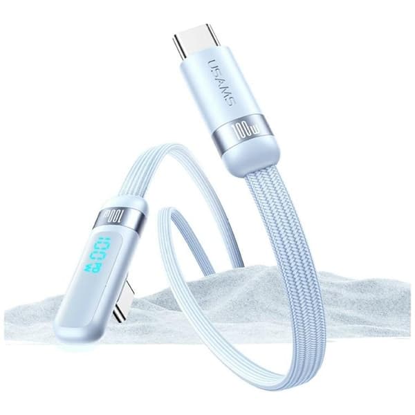 USAMS USB-C–USB-C 100W kaapeli 120cm US-SJ653