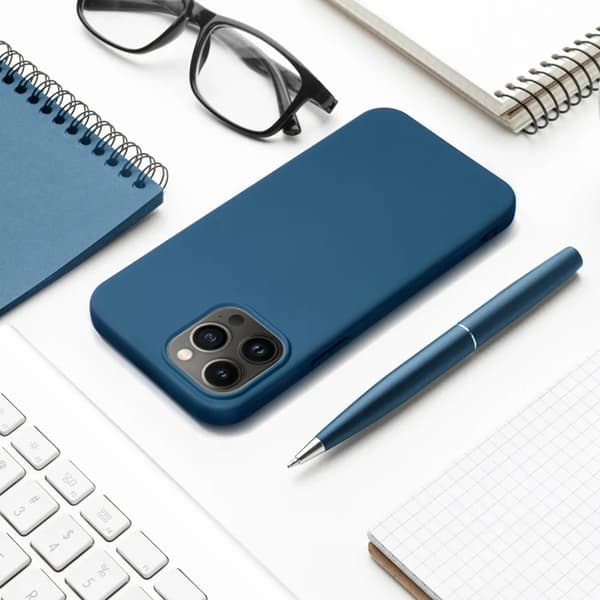 Telefontaske til iPhone 17 Pro Max Silikone - Blå