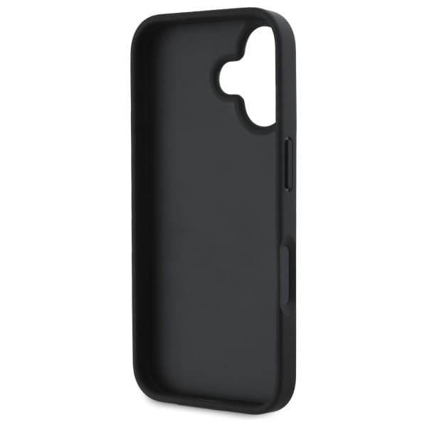 DKNY iPhone 16 Texture Tonal Stripe - Musta