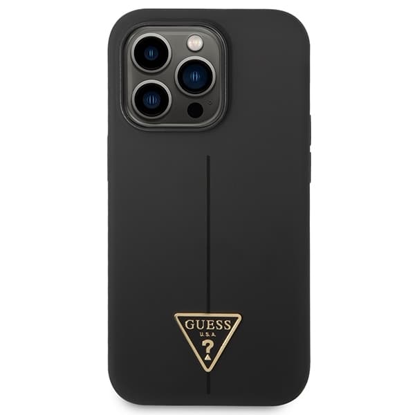 Guess Mobilskal till iPhone 14 Pro MagSafe Silicone Triangle