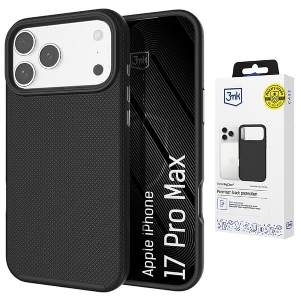 3mk Mobilcover Til iPhone 17 Pro Max Magsafe Fortis - Sort