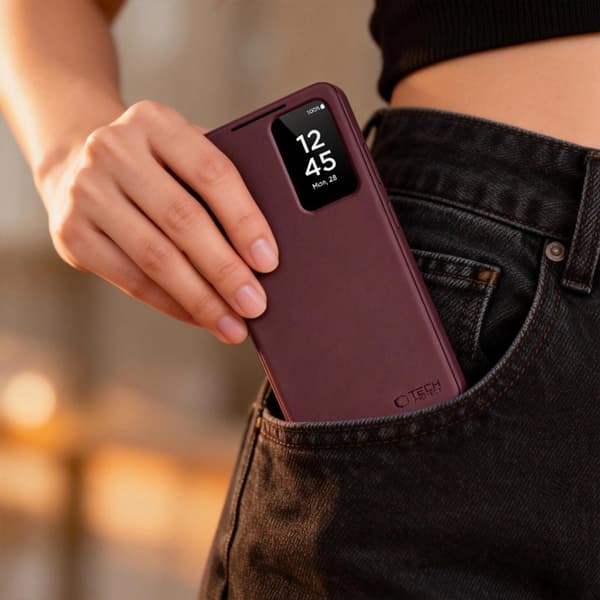 Tech-Protect Plånboksfodral För Galaxy A57 5G Smart - Mulberry