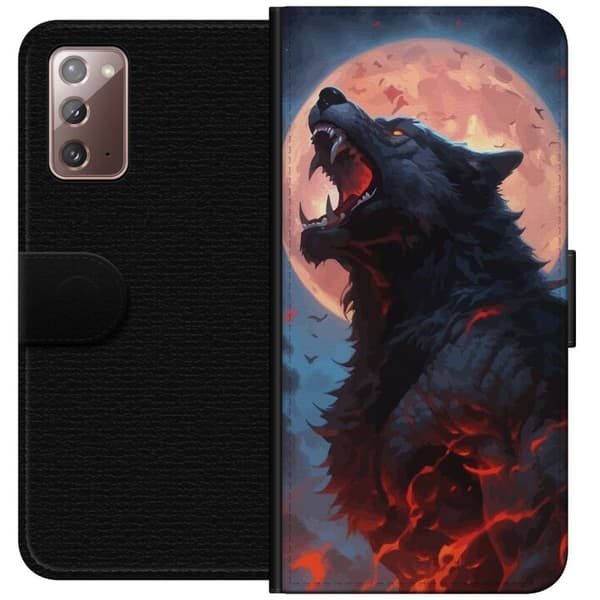 Pung Taske til Samsung Galaxy Note20 med Howling Wolf